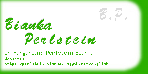 bianka perlstein business card